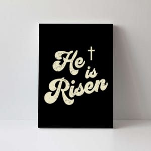 He Is Risen Cross Jesus Easter Day Christians Canvas