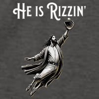 He Is Rizzin Jesus Playing Baseball Funny Sports Rizz Vector Backpack