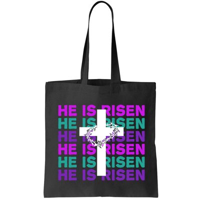 He Is Risen Retro Cross Easter Bag