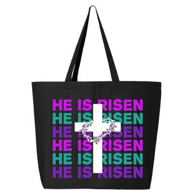 He Is Risen Retro Cross Easter 25L Jumbo Tote
