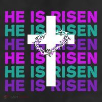 He Is Risen Retro Cross Easter 25L Jumbo Tote