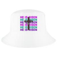 He Is Risen Retro Cross Easter Cool Comfort Performance Bucket Hat