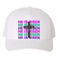 He Is Risen Retro Cross Easter Yupoong Adult 5-Panel Trucker Hat