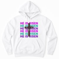 He Is Risen Retro Cross Easter Hoodie