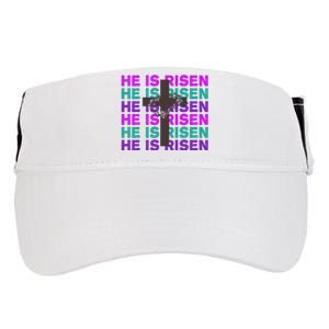 He Is Risen Retro Cross Easter Adult Drive Performance Visor