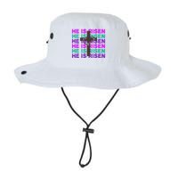He Is Risen Retro Cross Easter Bucket Hat