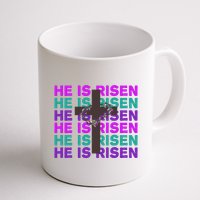 He Is Risen Retro Cross Easter Mug