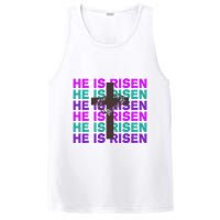 He Is Risen Retro Cross Easter PosiCharge Competitor Tank