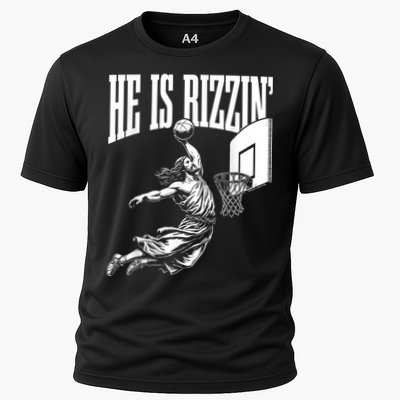 He Is Rizzin Funny Jesus Basketball Meme Performance Shirt