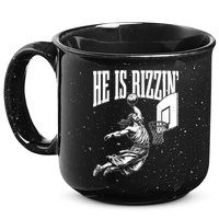 He Is Rizzin Funny Jesus Basketball Meme 15oz Campfire Ceramic Mug