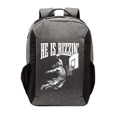 He Is Rizzin Funny Jesus Basketball Meme Vector Backpack