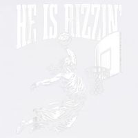 He Is Rizzin Funny Jesus Basketball Meme Garment-Dyed Sweatshirt