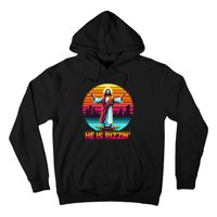 He Is Rizzen Christian Jesus Has Rizzen Skateboarding Lover Hoodie