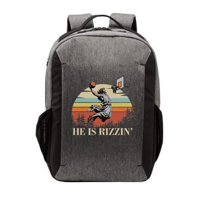 He Is Rizzin Jesus Playing Basketball Funny Easter Day Vector Backpack