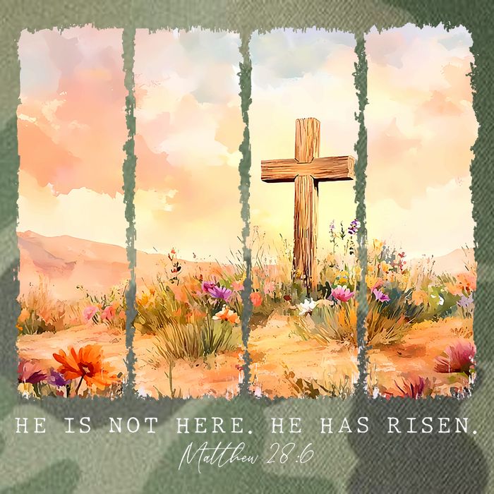 He Is Risen Christian Wildflower Happy Easter Legacy Tie Dye Trucker Hat