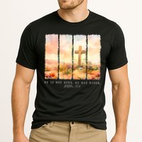 He Is Risen Christian Wildflower Happy Easter Performance Shirt