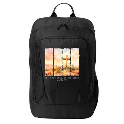 He Is Risen Christian Wildflower Happy Easter City Backpack