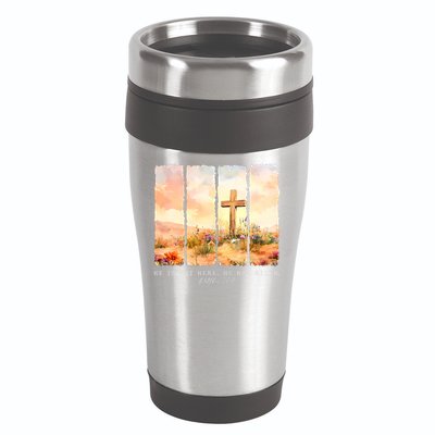 He Is Risen Christian Wildflower Happy Easter 16oz Travel Tumbler