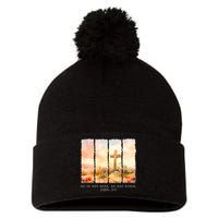 He Is Risen Christian Wildflower Happy Easter Pom Pom 12in Knit Beanie