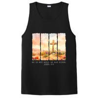 He Is Risen Christian Wildflower Happy Easter PosiCharge Competitor Tank
