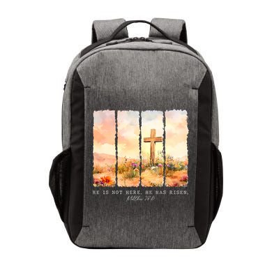 He Is Risen Christian Wildflower Happy Easter Vector Backpack
