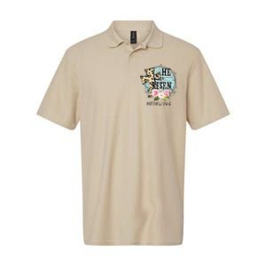 He Is Risen Jesus Christian Happy Easter Floral Wreath Women Softstyle Adult Sport Polo