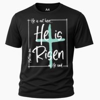 He Is Risen Easter Christian Cross Cooling Performance Crew T-Shirt