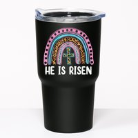 He Is Risen Rainbow Easter Cross Tumbler