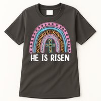 He Is Risen Rainbow Easter Cross Tall T-Shirt