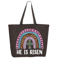 He Is Risen Rainbow Easter Cross 25L Jumbo Tote