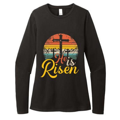 He Is Risen - Christian Easter Jesus Womens CVC Long Sleeve Shirt