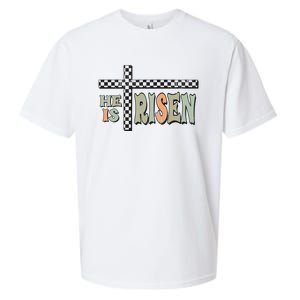 He Is Risen Easter Matthew 28 6 Christian Sueded Cloud Jersey T-Shirt