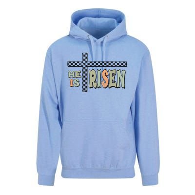 He Is Risen Easter Matthew 28 6 Christian Unisex Surf Hoodie