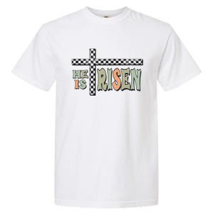 He Is Risen Easter Matthew 28 6 Christian Garment-Dyed Heavyweight T-Shirt