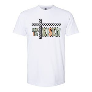 He Is Risen Easter Matthew 28 6 Christian Softstyle CVC T-Shirt