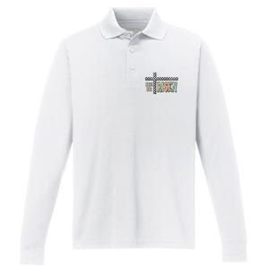 He Is Risen Easter Matthew 28 6 Christian Performance Long Sleeve Polo