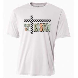 He Is Risen Easter Matthew 28 6 Christian Cooling Performance Crew T-Shirt