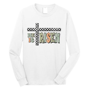 He Is Risen Easter Matthew 28 6 Christian Long Sleeve Shirt