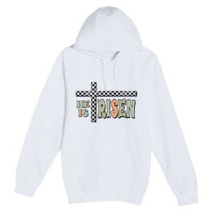 He Is Risen Easter Matthew 28 6 Christian Premium Pullover Hoodie