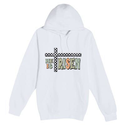 He Is Risen Easter Matthew 28 6 Christian Premium Pullover Hoodie