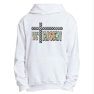 He Is Risen Easter Matthew 28 6 Christian Urban Pullover Hoodie