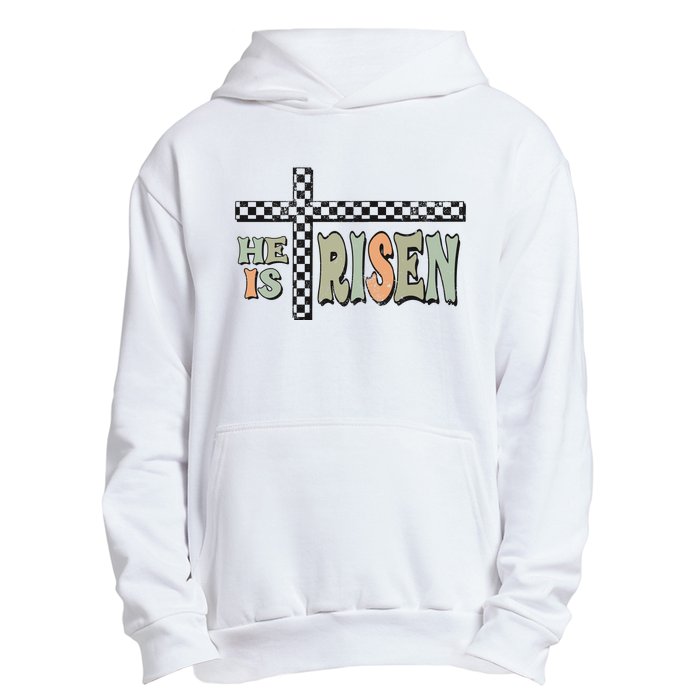 He Is Risen Easter Matthew 28 6 Christian Urban Pullover Hoodie