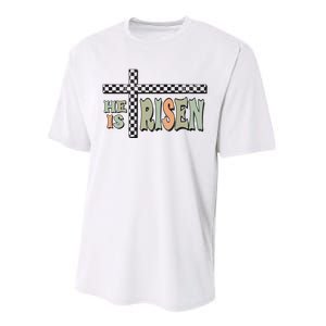 He Is Risen Easter Matthew 28 6 Christian Performance Sprint T-Shirt