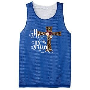 He Is Risen Cute Christian Teen Mom Gift Jesus Easter Gift Mesh Reversible Basketball Jersey Tank