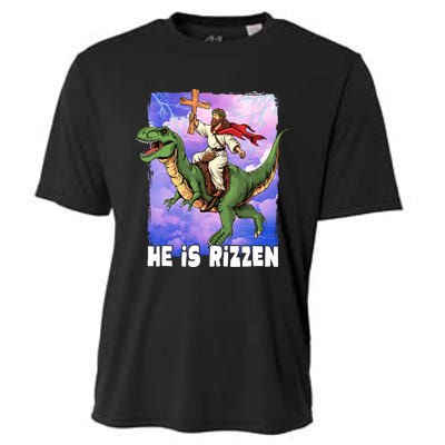 He Is Rizzen Cooling Performance Crew T-Shirt