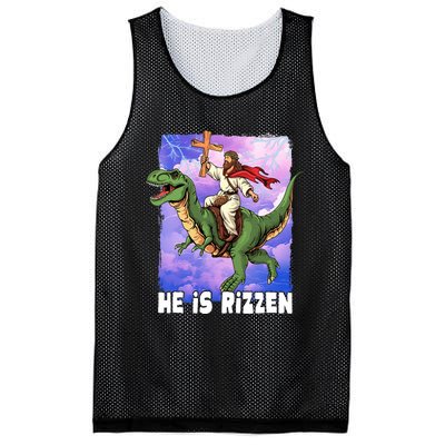 He Is Rizzen Mesh Reversible Basketball Jersey Tank