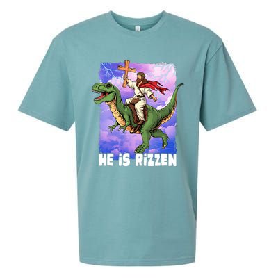 He Is Rizzen Sueded Cloud Jersey T-Shirt