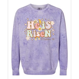 He Is Risen Indeed Happy Easter For Christian Easter Jesus Colorblast Crewneck Sweatshirt