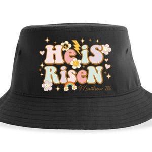 He Is Risen Indeed Happy Easter For Christian Easter Jesus Sustainable Bucket Hat