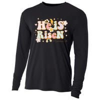 He Is Risen Indeed Happy Easter For Christian Easter Jesus Cooling Performance Long Sleeve Crew